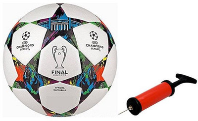 Nice Multistar UEFA Football With Air Pump Free Football - Size: (Pack of 2, Multicolor
Nice Multistar UEFA Football With Air Pump Free Football - Size: (Pack of 2, Multicolor