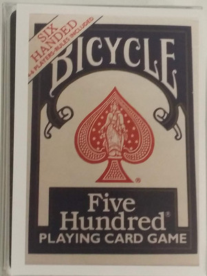 Bicycle Six Handed 500 Card Deck(Multicolor)