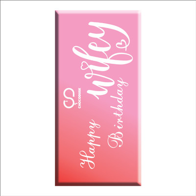Chocodusk Happy Birthday Wifey Chocolate Bars(85 g)