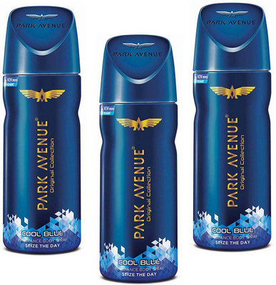 Park Avenue Cool Blue Fragrance Body Spray 150 ml × 3 Pack Of Three Perfume Body Spray - For Men & Women(450 ml, Pack of 3)
Park Avenue Cool Blue Fragrance Body Spray 150 ml × 3 Pack Of Three Perfume Body Spray - For Men & Women(450 ml, Pack of 3)
