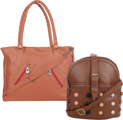 Fillincart Sling Bag(Tan, Brown), Brown;tan