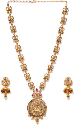 Dhruvi Zinc Jewel Set(Gold)