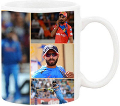 Ashvah Ravindra Jadeja 999 Ceramic Mug(350 ml), White