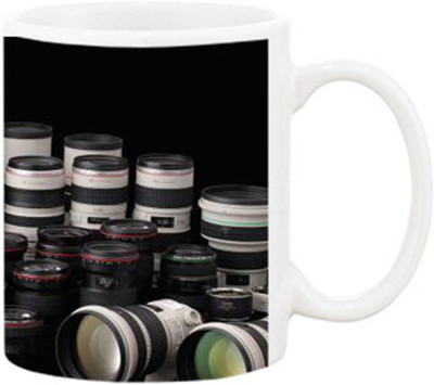 Ashvah Printed Design 1094 Ceramic Mug(350 ml), Multicolor