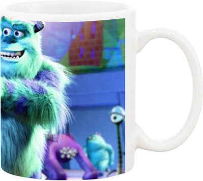 Ashvah Cartoon 1553 Ceramic Mug(350 ml), Multicolor