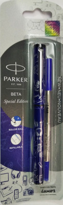 Parker Beta Special Edition RollerBall, Dark Blue Body, Blue Ink, Fine Point Roller Ball Pen
Parker Beta Special Edition RollerBall, Dark Blue Body, Blue Ink, Fine Point Roller Ball Pen