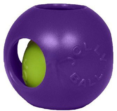 Jolly Pets 4.5-Inch Teaser Ball, Purple Plastic Ball For Dog