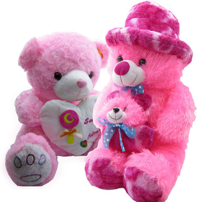 Gift Decor Shop Soft Toy Teddy Bear (Pink, 60 cm) Mother Combo with soft toy pink sweet time teddy bear for Kids (Pink, 69 cm) - 60 cm(Multicolor)
Gift Decor Shop Soft Toy Teddy Bear (Pink, 60 cm) Mother Combo with soft toy pink sweet time teddy bear for Kids (Pink, 69 cm) - 60 cm(Multicolor)