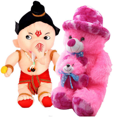 Gift Decor Shop Soft Toy Teddy Bear (Pink, 60 cm) Mother Combo with Stuffed Bal Ganesha Soft Toys for Kids (Multi, 18 cm) - 60 cm(Multicolor)
Gift Decor Shop Soft Toy Teddy Bear (Pink, 60 cm) Mother Combo with Stuffed Bal Ganesha Soft Toys for Kids (Multi, 18 cm) - 60 cm(Multicolor)