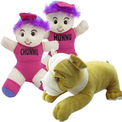 Gift Decor Shop Chunnu Munnu Soft Toy (Multi, 30 cm) Combo with stuffed toy big bull dog for Kids (Multi, 21 cm) - 30 cm(Multicolor)
Gift Decor Shop Chunnu Munnu Soft Toy (Multi, 30 cm) Combo with stuffed toy big bull dog for Kids (Multi, 21 cm) - 30 cm(Multicolor)