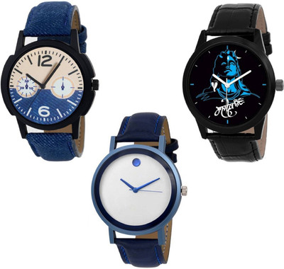 TRUE KART ALK8074-Mens Exclusive (Casual+PartyWear+Formal) Designer Combo Watch - For Men