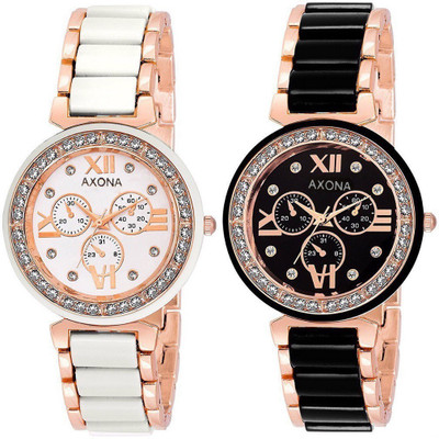 AXONA New Branded Pack Of 2 Latest Multi Color of Diamond Studded for Girls - Women 07AFS Watch - For Women
AXONA New Branded Pack Of 2 Latest Multi Color of Diamond Studded for Girls - Women 07AFS Watch - For Women