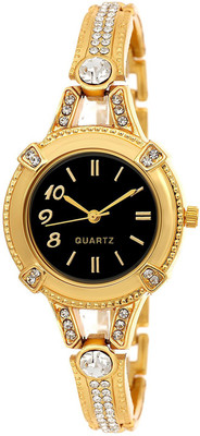 SPINOZA k01m02 Gold round dial crystal studded black dial exclusive watch for women Watch - For Girls
SPINOZA k01m02 Gold round dial crystal studded black dial exclusive watch for women Watch - For Girls