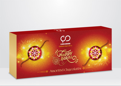 Chocodusk Happy Rakhi (Red) Assorted Chocolates Bars(200 g)