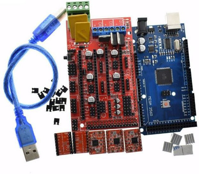 Technologybazar - RAMPS 1.4 + ARDUINO MEGA 2560 + 5pcs A4988 FOR REPRAP CNC 3D PRINTER PRUSA Interconnect Electronic Hobby Kit
Technologybazar - RAMPS 1.4 + ARDUINO MEGA 2560 + 5pcs A4988 FOR REPRAP CNC 3D PRINTER PRUSA Interconnect Electronic Hobby Kit