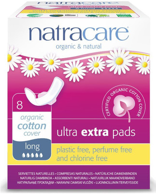 natracare Ultra Extra Pads with Wings Sanitary Pad(Pack of 8)