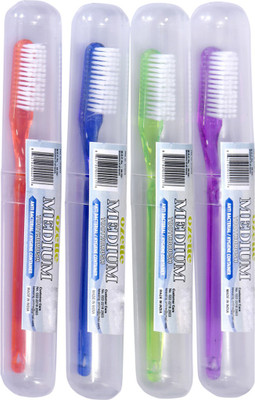 Dr. Flex DuPont Filaments with Anti-Bacterial Container Medium Toothbrush(Pack of 4)
Dr. Flex DuPont Filaments with Anti-Bacterial Container Medium Toothbrush(Pack of 4)