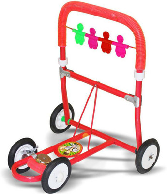 KAAZZ Musical Activity Walker With Parent Rod(Red)