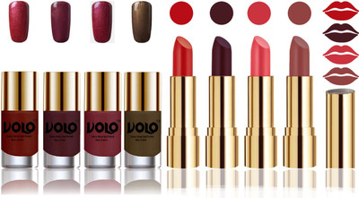Volo Perfect Combo of Ultra Shine Nail Polish and Velvet Matte Lipsticks(Set of 8)
Volo Perfect Combo of Ultra Shine Nail Polish and Velvet Matte Lipsticks(Set of 8)