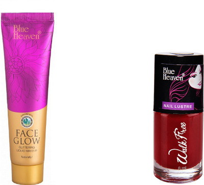 Blue Heaven X Factor Foundation with red and mehroon Walkfree Nailpaint (pack of 3)(Set of 3)
Blue Heaven X Factor Foundation with red and mehroon Walkfree Nailpaint (pack of 3)(Set of 3)