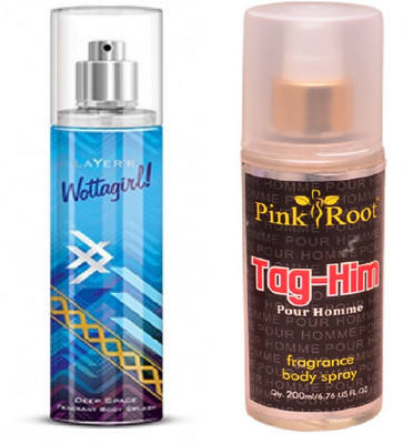 Pink Root TAG-HIM MIST WITH LAYER'R WOTTAGIRL! DEEP SPACE(Set of 2) 
Pink Root TAG-HIM MIST WITH LAYER'R WOTTAGIRL! DEEP SPACE(Set of 2)