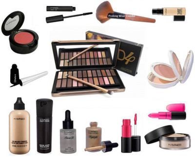 Pro longwear combo Makeup brush, 4 Shades 24 eyeshadow palette with mac zoom lash mascara and liquid black eyeliner, face and Body foundation,prep+prime moisture infusion serum with Prep+Prime skin base visage primer oil and highlighter, candy yum yum lip
Pro longwear combo Makeup brush, 4 Shades 24 eyeshadow palette with mac zoom lash mascara and liquid black eyeliner, face and Body foundation,prep+prime moisture infusion serum with Prep+Prime skin base visage primer oil and highlighter, candy yum yum lip