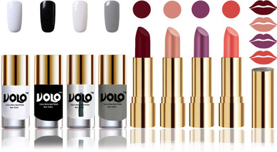 Volo Perfect Combo of Ultra Shine Nail Polish and Velvet Matte Lipsticks(Set of 8)
Volo Perfect Combo of Ultra Shine Nail Polish and Velvet Matte Lipsticks(Set of 8)