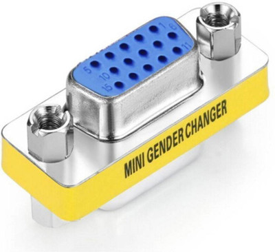 PAC 15 pin vga female to female mini gender changer coupler VGA Cable(Compatible with vga port, Silver)
PAC 15 pin vga female to female mini gender changer coupler VGA Cable(Compatible with vga port, Silver)