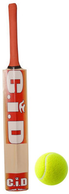 Millets CID Poplar Willow Bat With Tennis Ball Cricket Kit