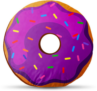 Sleep Nature's Donut Donut Pillow Pack of 1(Multicolor)