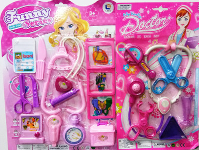 Aparnas Doctor Kit with x-ray, Pretend And Play Medical Toys Set with stethscope,identity card,scissors,or Kids And Girls - 11cs(multicolour)
Aparnas Doctor Kit with x-ray, Pretend And Play Medical Toys Set with stethscope,identity card,scissors,or Kids And Girls - 11cs(multicolour)