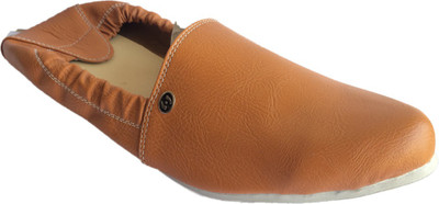 RCISE Men party wear tan jutie-42 Loafers For Men(Tan