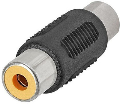 GVAAS TV-out Cable (PACK OF 2 TWO ) SINGLE RCA 1 RCA FEMALE TO FEMALE COUPLER / CONNECTOR/ ADAPTER /EXTENDER/JOINTER(Black, For TV)
GVAAS TV-out Cable (PACK OF 2 TWO ) SINGLE RCA 1 RCA FEMALE TO FEMALE COUPLER / CONNECTOR/ ADAPTER /EXTENDER/JOINTER(Black, For TV)