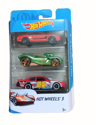Hot Wheels Toy Cars pack of 3 cars(Multicolor)