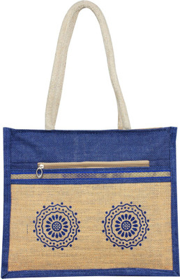 Styles Creation Handicraft Blue Jute Lunch Bag Waterproof Multipurpose Bag(Blue, Beige, 14 inch)
Styles Creation Handicraft Blue Jute Lunch Bag Waterproof Multipurpose Bag(Blue, Beige, 14 inch)