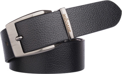 SNVOGUE Men Casual Black Genuine Leather Belt