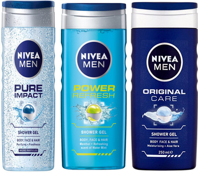 Nivea MEN VITALITY FRESH SHOWER GEL 250 ML +MEN PURE IMPACT SHOWER GEL 250 ML +MEN POWER REFRESH SHOWER GEL 250 ML(250 ml, Pack of 250)
Nivea MEN VITALITY FRESH SHOWER GEL 250 ML +MEN PURE IMPACT SHOWER GEL 250 ML +MEN POWER REFRESH SHOWER GEL 250 ML(250 ml, Pack of 250)
