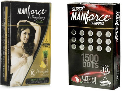 Manforce PINEAPPLE,LITCHI 20s Combo Pack and 4 tab (100mg) with every order Condom(Set of 2, 20S)
Manforce PINEAPPLE,LITCHI 20s Combo Pack and 4 tab (100mg) with every order Condom(Set of 2, 20S)