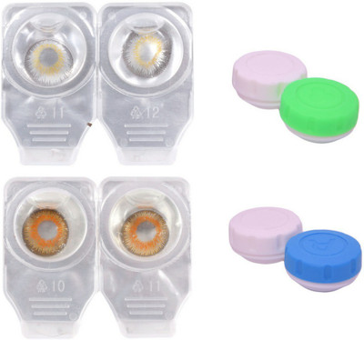 Choice Empire 2 Pair Zero Power Monthly Contact Lens Without Solution - Gark Grey-Honey Color Lens Monthly Contact Lens(0 dioptres, Dark Grey, Honey, Pack of 4)
Choice Empire 2 Pair Zero Power Monthly Contact Lens Without Solution - Gark Grey-Honey Color Lens Monthly Contact Lens(0 dioptres, Dark Grey, Honey, Pack of 4)