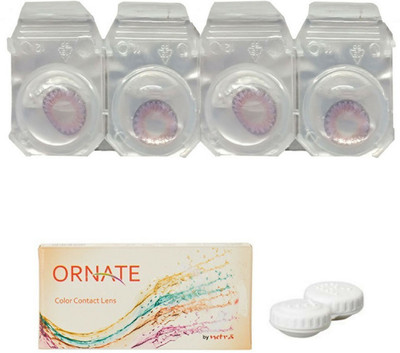 ORNATE Voilet Colored Contact Lens 2 Pair with case (0 Power) Monthly Contact Lens(0, Violet, Pack of 3)
ORNATE Voilet Colored Contact Lens 2 Pair with case (0 Power) Monthly Contact Lens(0, Violet, Pack of 3)