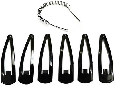 KashQueen Set of 6 Big Size Hair Tic Tac Clips with Free Zig Zag Hair Band Tic Tac Clip(Black)
KashQueen Set of 6 Big Size Hair Tic Tac Clips with Free Zig Zag Hair Band Tic Tac Clip(Black)