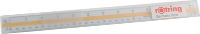 rotring Triangular Reduction Scale T4 -S0220641 Ruler(Set of 1, Silver)