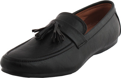 MONCA Leather Loafers Shoes For Men Loafers For Men(Black, Tan