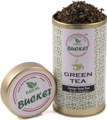 farm bucket Green Tea (100 g, Tin) Loose Leaf tea Green Tea Box(100 g)