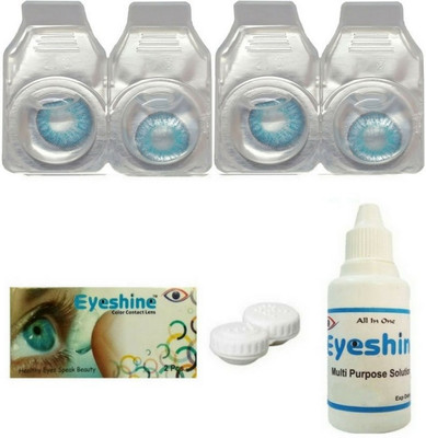 Eyeshine Blue Color Contact Lens 2 Pair Monthly(0, Colored Contact Lenses, Pack of 4)
Eyeshine Blue Color Contact Lens 2 Pair Monthly(0, Colored Contact Lenses, Pack of 4)