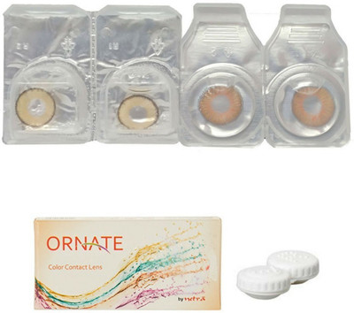 ORNATE Hazel & Honey Colored Contact Lens 2 Pair with case (0 Power) Monthly Contact Lens(0, Hazel, Honey, Pack of 3)
ORNATE Hazel & Honey Colored Contact Lens 2 Pair with case (0 Power) Monthly Contact Lens(0, Hazel, Honey, Pack of 3)