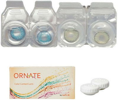 ORNATE Blue & Green Colored Contact Lens 2 Pair with case (0 Power) Monthly Contact Lens(0, Blue, Green, Pack of 3)
ORNATE Blue & Green Colored Contact Lens 2 Pair with case (0 Power) Monthly Contact Lens(0, Blue, Green, Pack of 3)