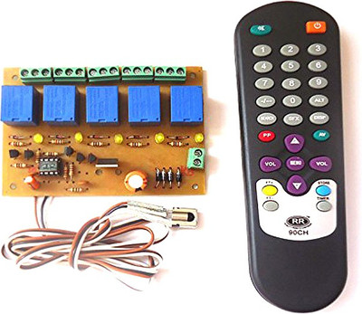 DPELECTRONICS Wireless InfraRed IR 5 Channel Remote Control Relay Home Automation Board Module Electronic Components Electronic Hobby Kit
DPELECTRONICS Wireless InfraRed IR 5 Channel Remote Control Relay Home Automation Board Module Electronic Components Electronic Hobby Kit