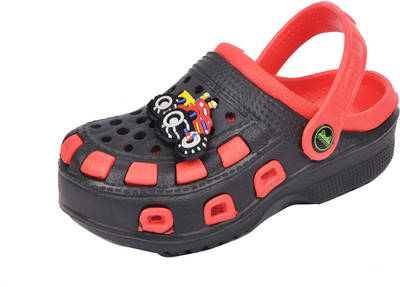 Yellow Bee Boys Sling Back Clogs(Red