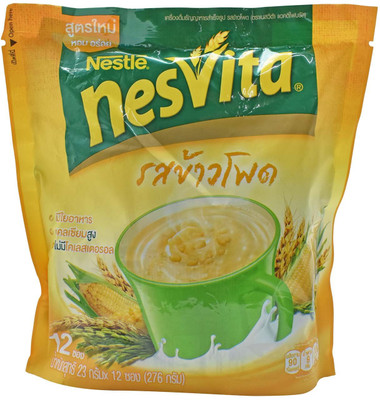 Nestle Nesvita Instant Cereal Beverage Corn Flavour - 276g (12x23g) 276 g 
Nestle Nesvita Instant Cereal Beverage Corn Flavour - 276g (12x23g) 276 g